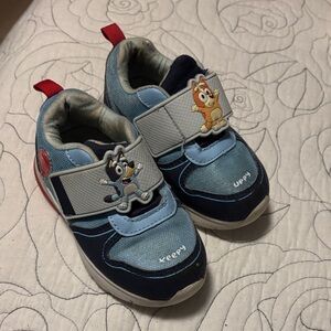 Kids Cartoon Sneakers with Blue and Navy Design toddler size 8